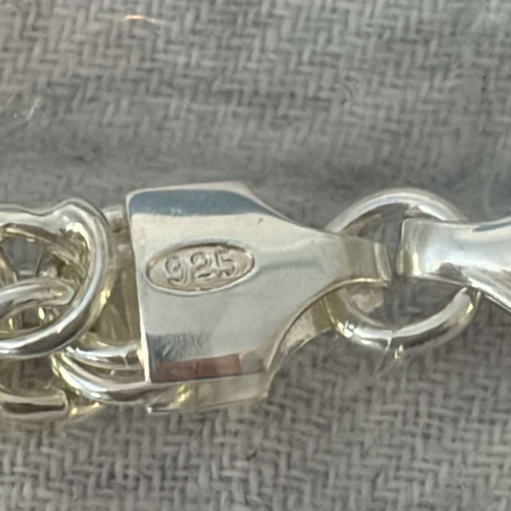 Miabella Sterling Silver Italian Chain Bracelet - Picture 3 of 4